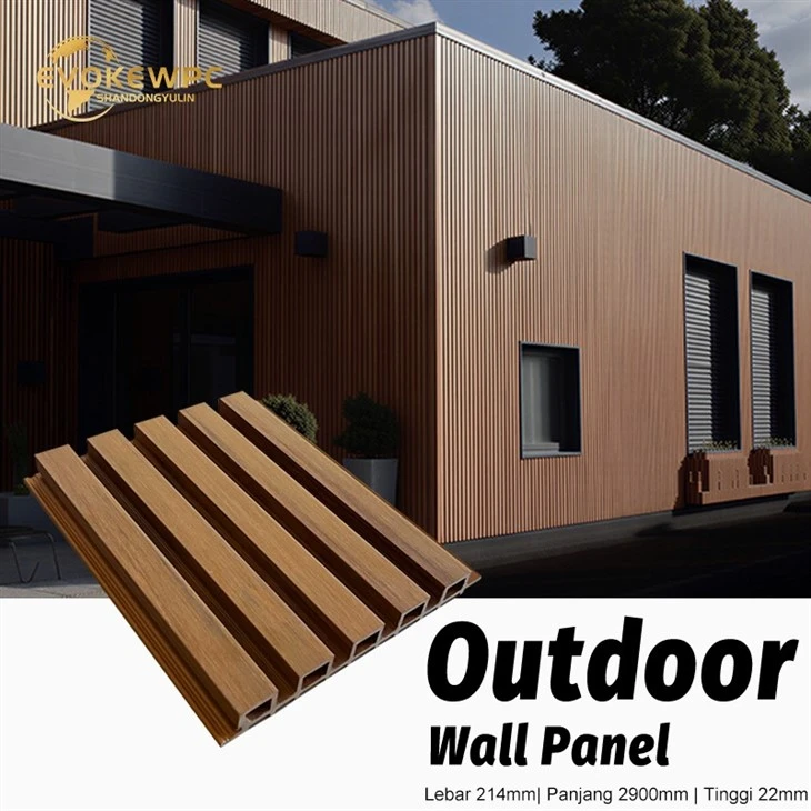 214*22 mm Waterproof ASA Outdoor Wall Panel factory